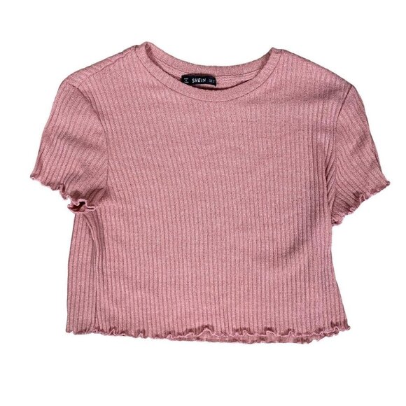 Shein Pink Crop Top Size Extra Large - Picture 1 of 3